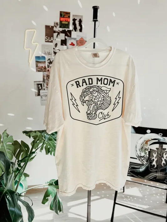 Rad Mom Club Graphic Tee - Bone