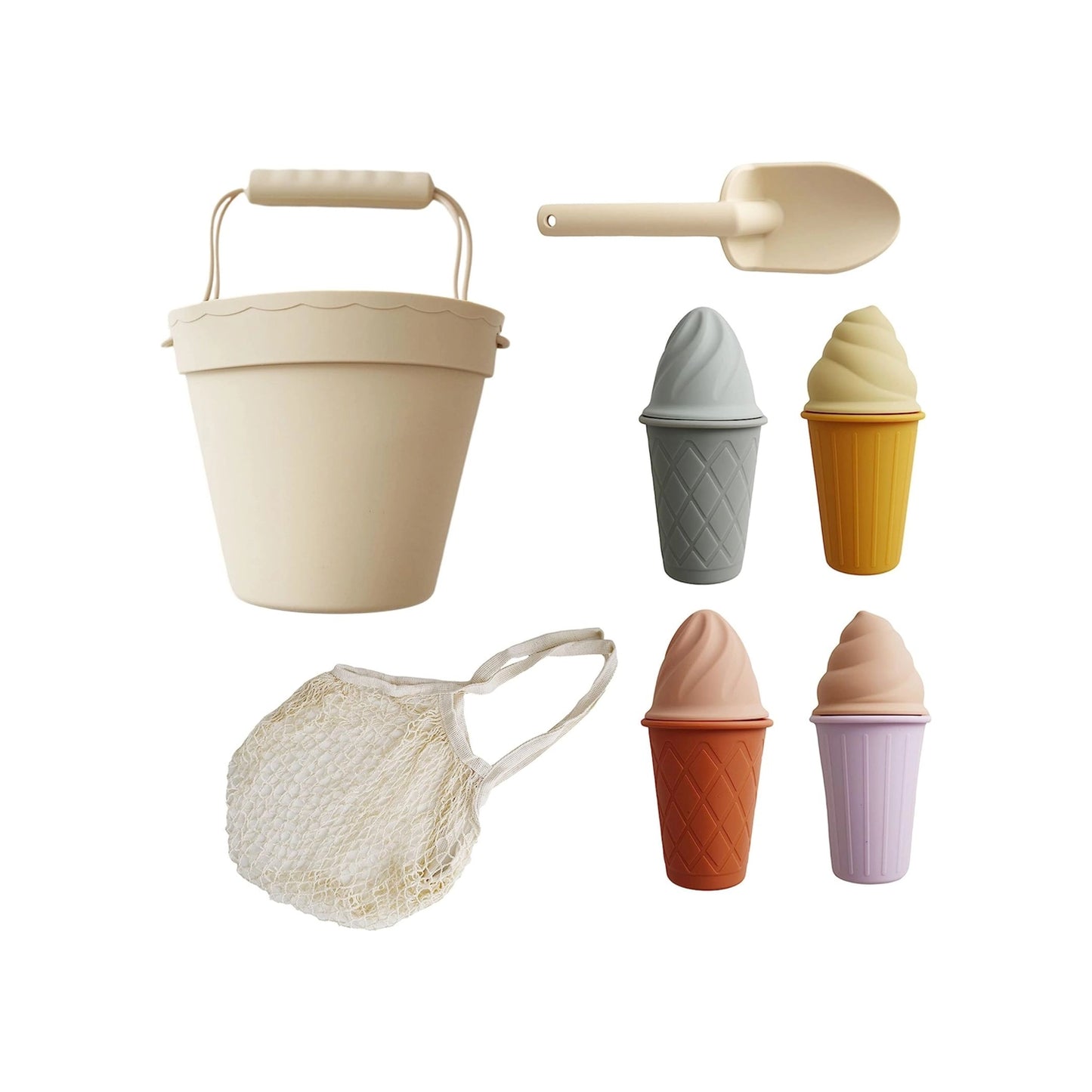 Classic Retro Silicone Ice Cream Beach Set