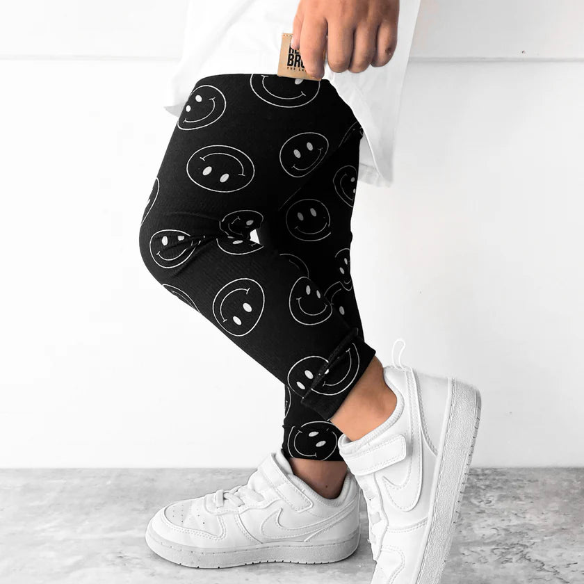 Everyday Bamboo Leggings - Enzo (Smileys)