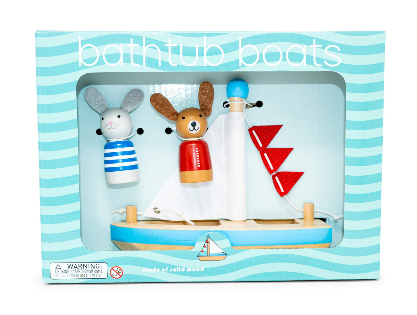 Boats & Buddies Bath Toy Set - Dog & Bunny