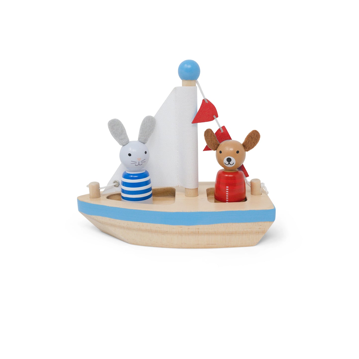 Boats & Buddies Bath Toy Set - Dog & Bunny