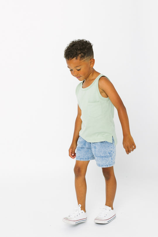 Boy’s Chambray Short - Light Wash