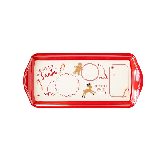 Santa Cookie Mini Melamine Tray