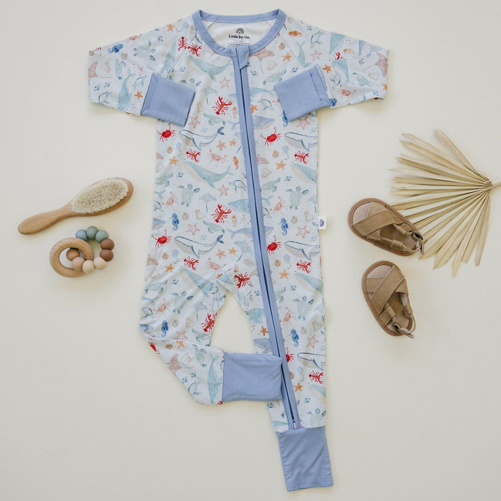 Coastal Cutie Bamboo Pajama Romper