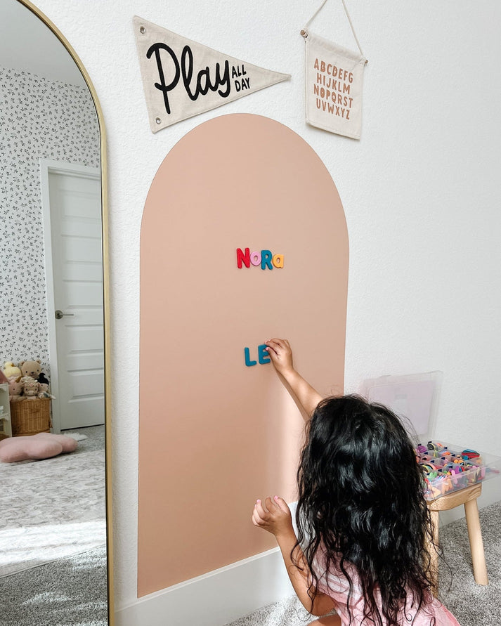 Magic Playwall - Arch Magnetic Wall Decal for Kids - Blush