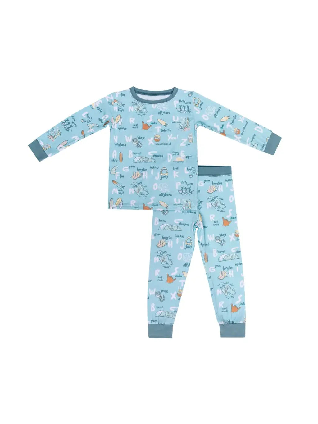 Surfing Alphabet Bamboo Pajama Set