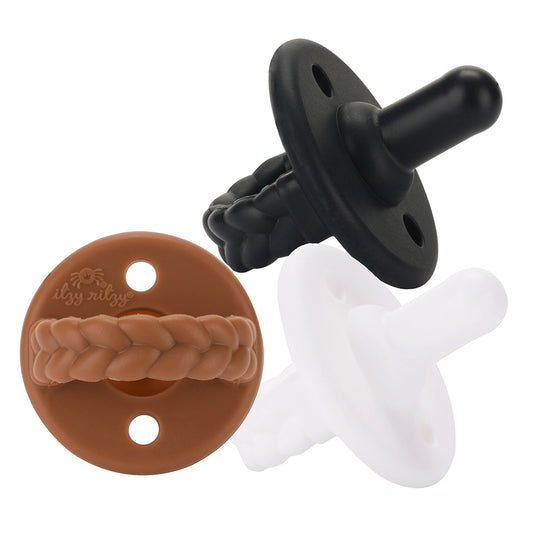 Sweetie Soother Pacifier 3 Pack - Coffee & Cream