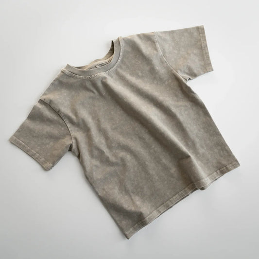 Tan Acid Wash T-Shirt